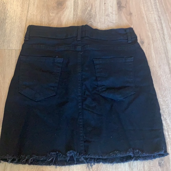 Nasty Gal-size 2-black denim mini shirt new with tags - Picture 7 of 13